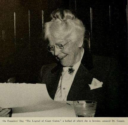 The Legend of Giant Gaion." a ballad of which she is heroine, amused Dr. Connie.